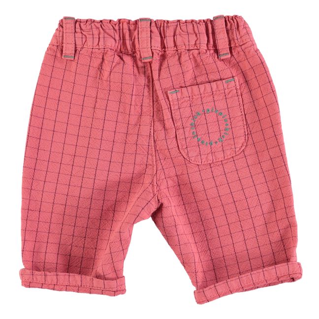 Checked Pants | Red