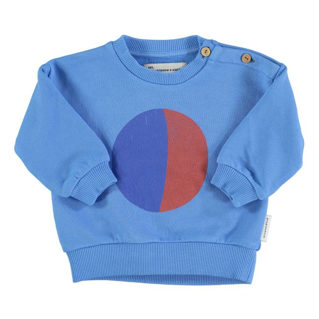 Organic Cotton Circle Sweatshirt | Blue
