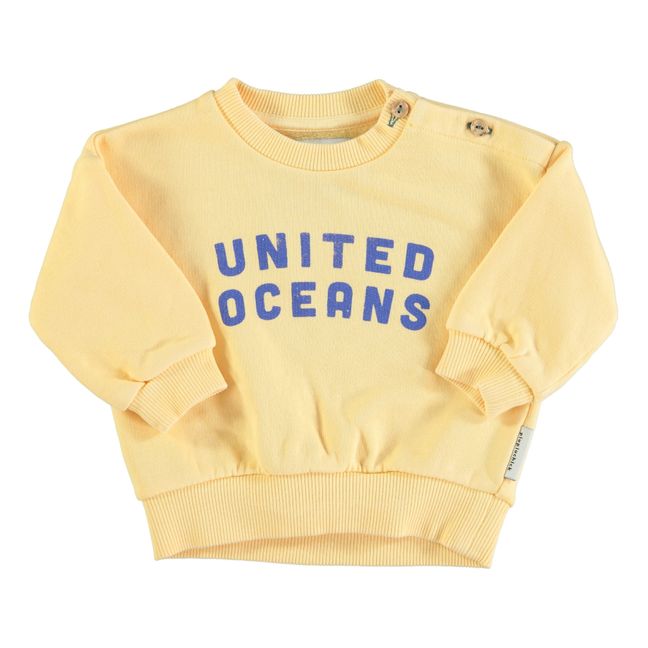 United Oceans Organic Cotton Sweatshirt | Yellow