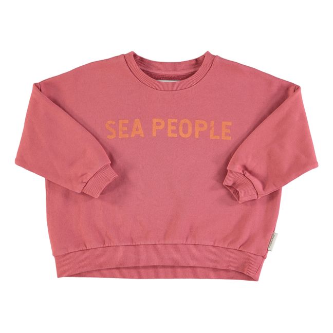 Sea People Organic Cotton Sweatshirt | Red