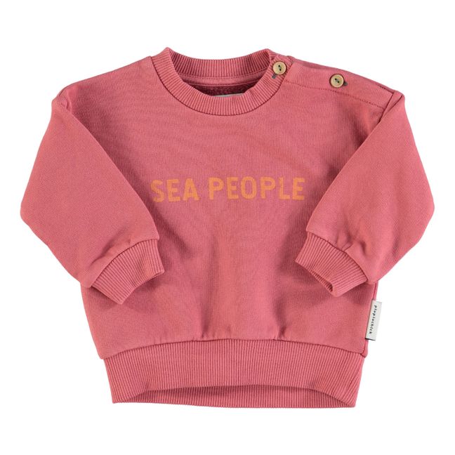Sea People Organic Cotton Sweatshirt | Red