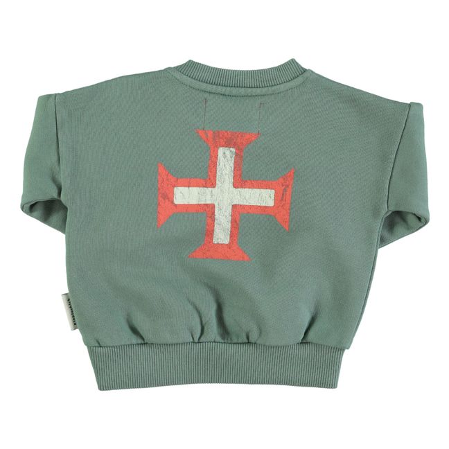 Red Cross Organic Cotton Sweatshirt | Green