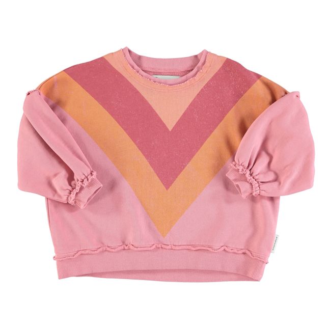 Organic Cotton Triangle Sweatshirt | Pink