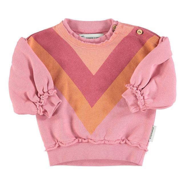 Organic Cotton Triangle Sweatshirt | Pink