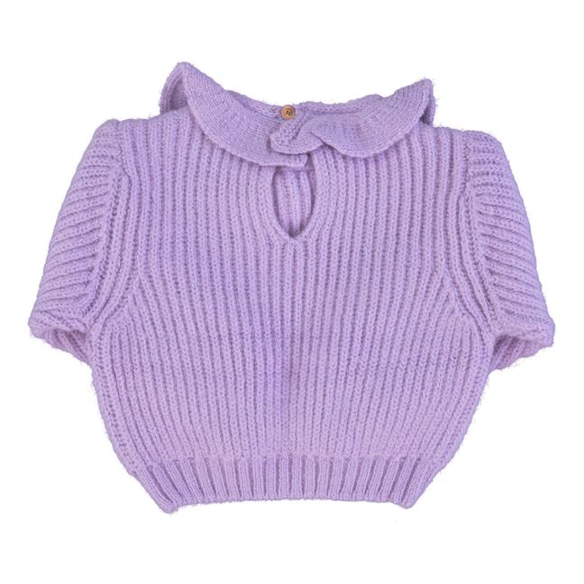 Pull Col à Volant | Lilac