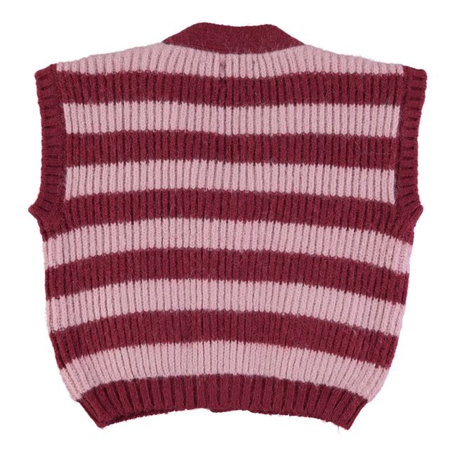 Gilet à Rayures | Pink