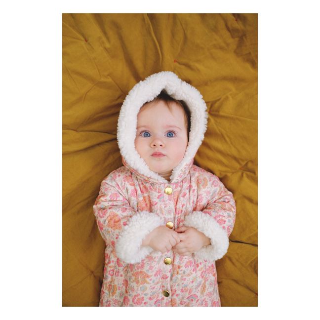 Kirina Sherpa-Lined Corduroy Baby Snowsuit | Blassrosa