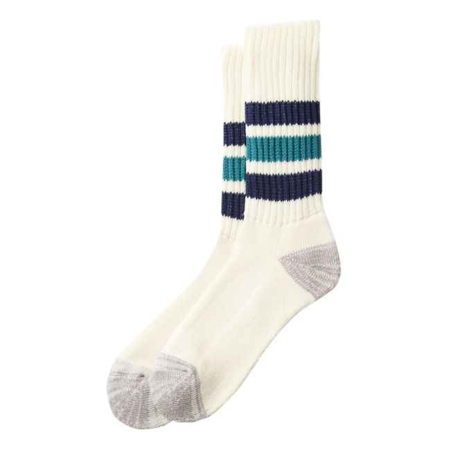 Chaussettes Oldschool Côtelées | Bleu marine