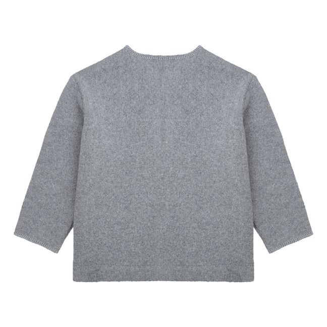 Cardigan Maille Poches | Gris chiné