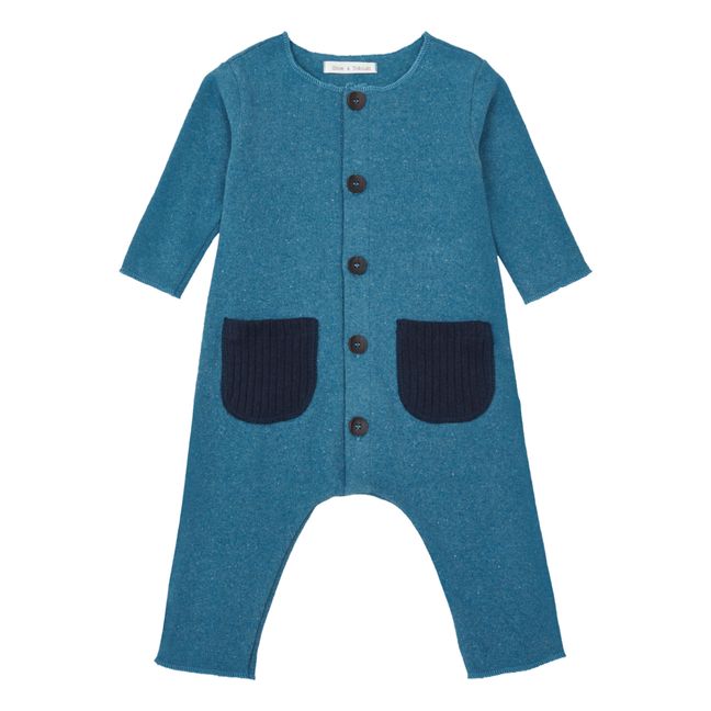 Combinaison Maille Poches | Bleu
