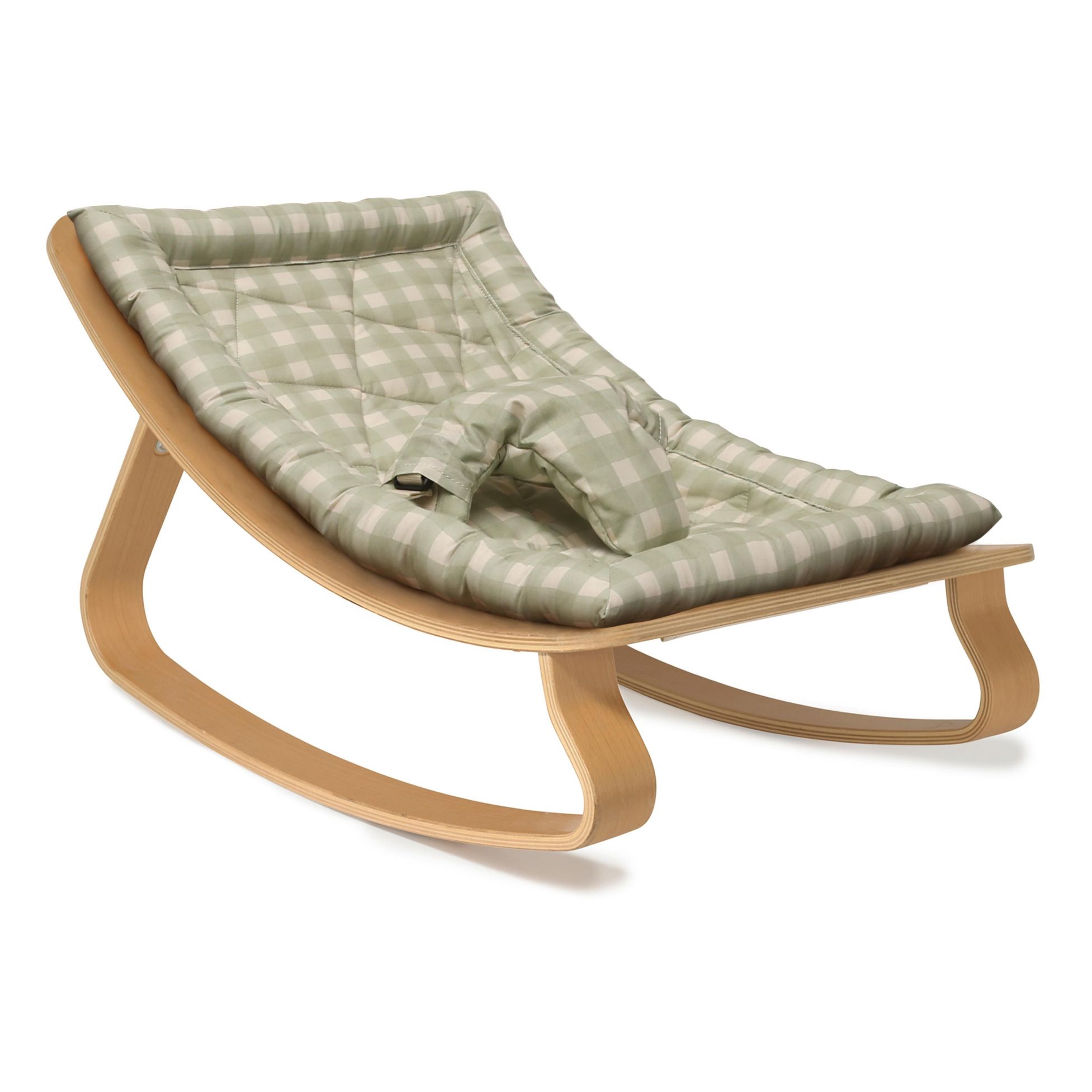 Charlie Crane Levo Beech Baby Bouncer Charlie Crane x MUES Design Greygreen Smallable