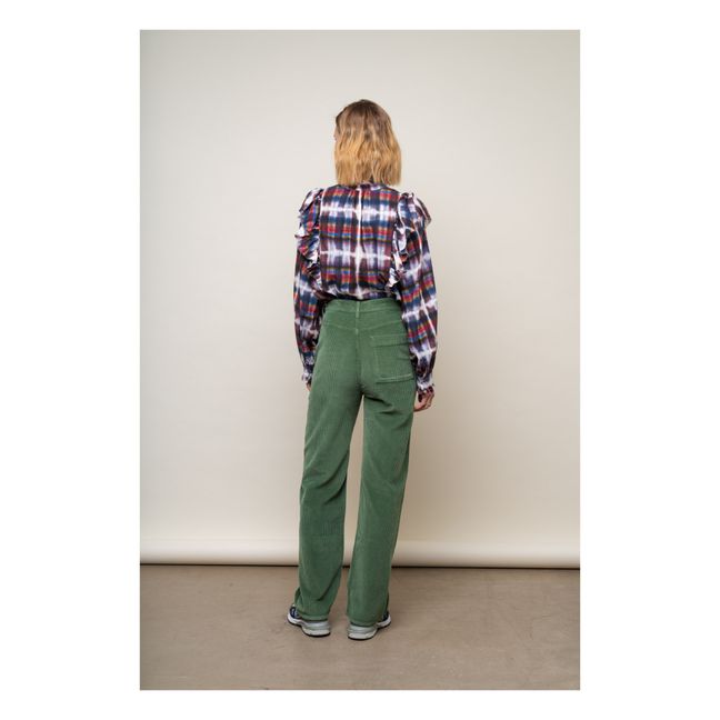Pantalón de pana acanalado Ronda | Verde Abeto
