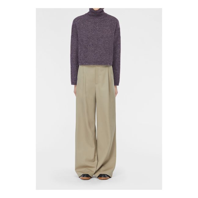 Jersey Laurier de lana merina y alpaca | Violeta
