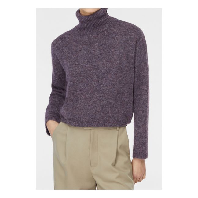 Jersey Laurier de lana merina y alpaca | Violeta