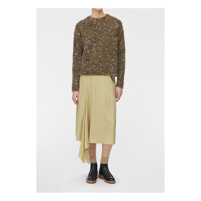Falda de seda Altair | Amarillo palo