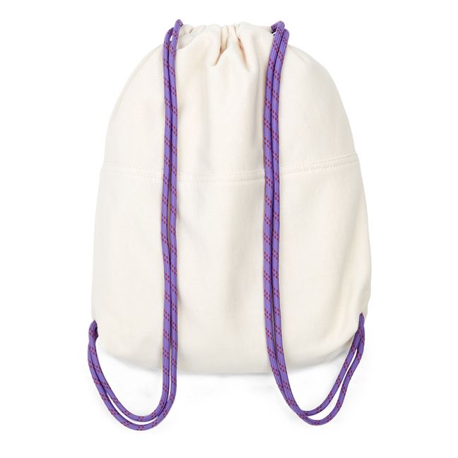 Sac de gym en jersey | Blanc/Écru