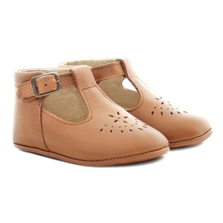 Pantofole T-Bar Minimilton | Camel- Immagine del prodotto n°1