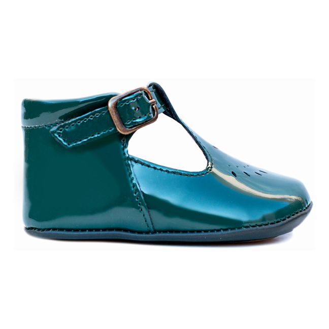 Chaussons T-Bar Minimilton Vernis | Vert
