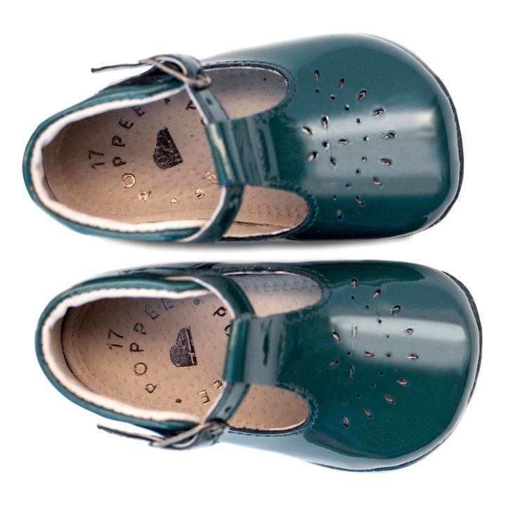 T-Bar Minimilton Patent Slippers | Verde- Immagine del prodotto n°2
