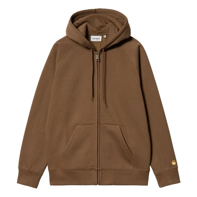 Chase Zip-Up Hoodie | Schokoladenbraun