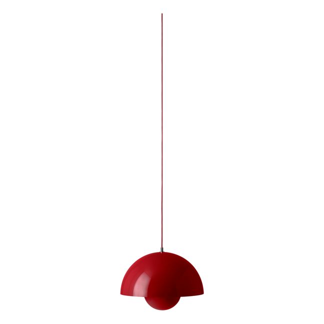 Lámpara de Techo Flowerpot VP7 - Verner Panton | Rojo Bermellón
