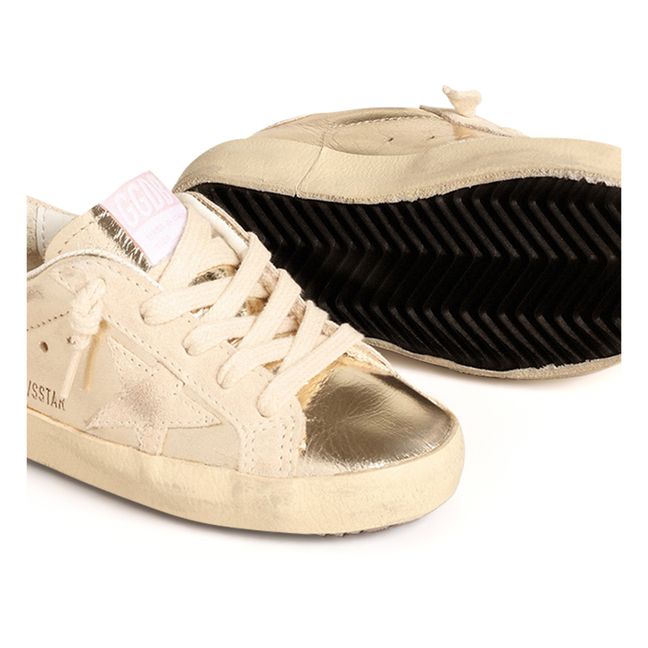 Zapatillas con cordones Super-Star laminadas | Dorado