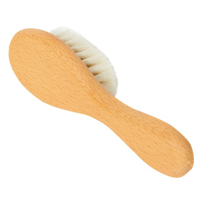 Hairbrush + Comb + Sherpa Pouch set | Beige