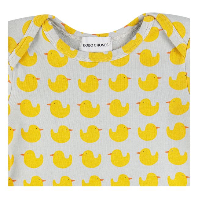 Pijama de algodón orgánico Patos | Gris Claro