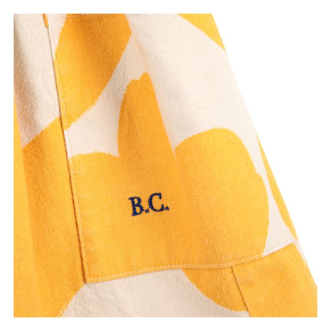 Floral Flannel Skirt | Yellow
