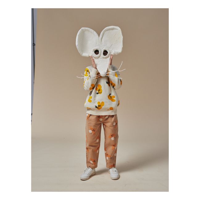Mouse-Print Pullover | Ecru