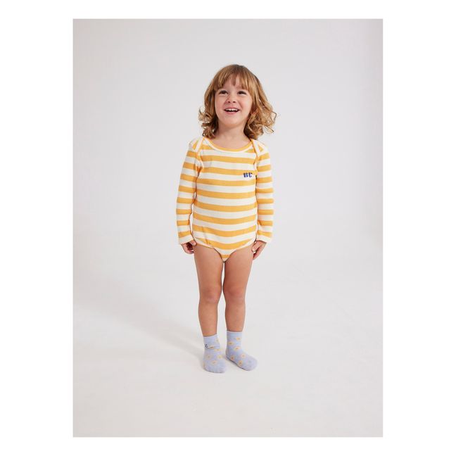 Set of 2 Organic Cotton Bodysuits | Taupe brown