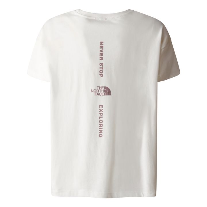Maglietta con linea verticale | Bianco- Immagine del prodotto n°1