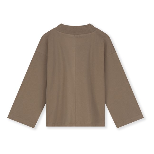 Organic Cotton T-Shirt | Taupe brown