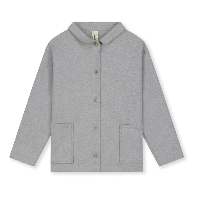 Camicia da camera in cotone biologico | Grigio