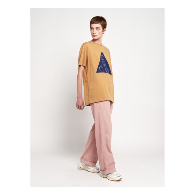 Circle Organic Cotton T-shirt - Adult Collection  | Sand