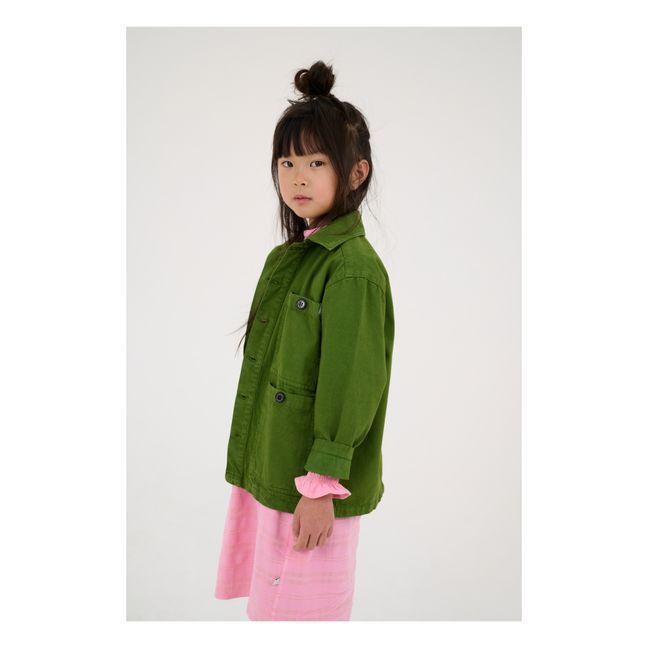 Veste Pocket Coton Bio | Vert forêt