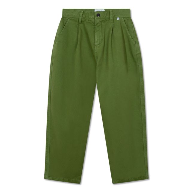Pantalon Chino Coton Bio | Vert forêt