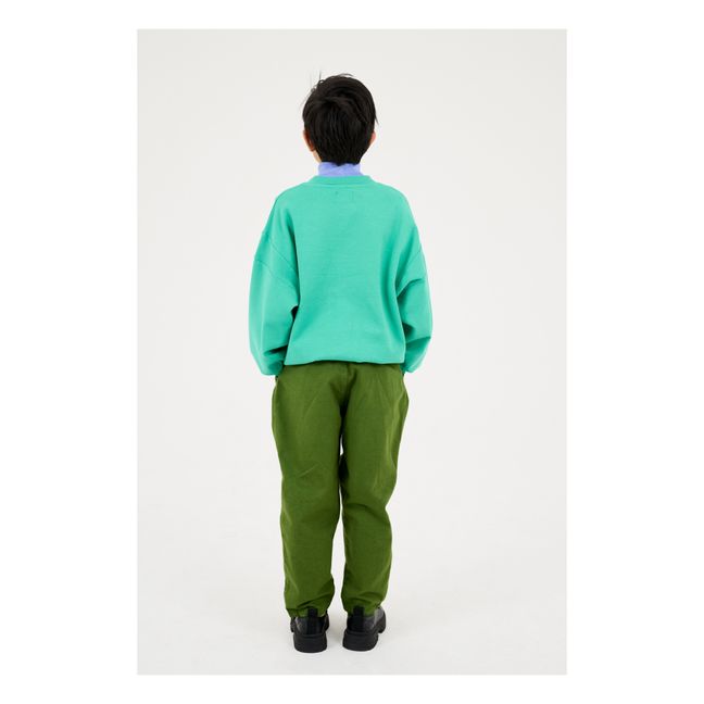 Pantalones chinos de algodón ecológico | Verde bosque