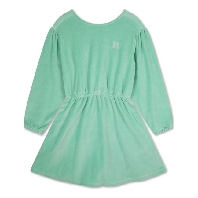 Vestido de algodón ecológico | Verde Celedón