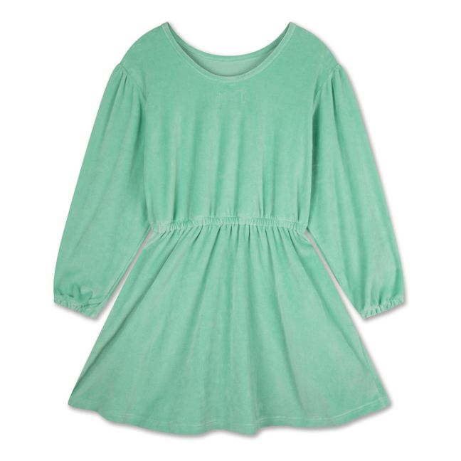 Vestido de algodón ecológico | Verde Celedón