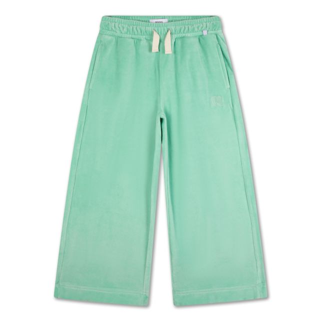 Pantaloni in cotone bio | Verde mandorla