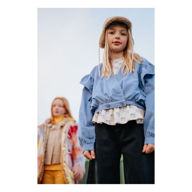 Nutty Organic Cotton Jacket | Blue