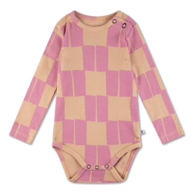 Body Carreaux Coton Bio | Rose