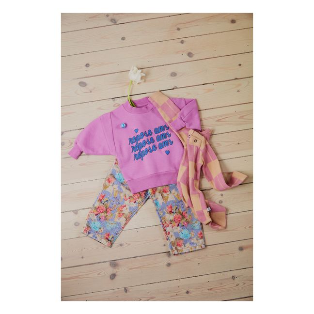 Sweat Logo Coton Bio | Mauve