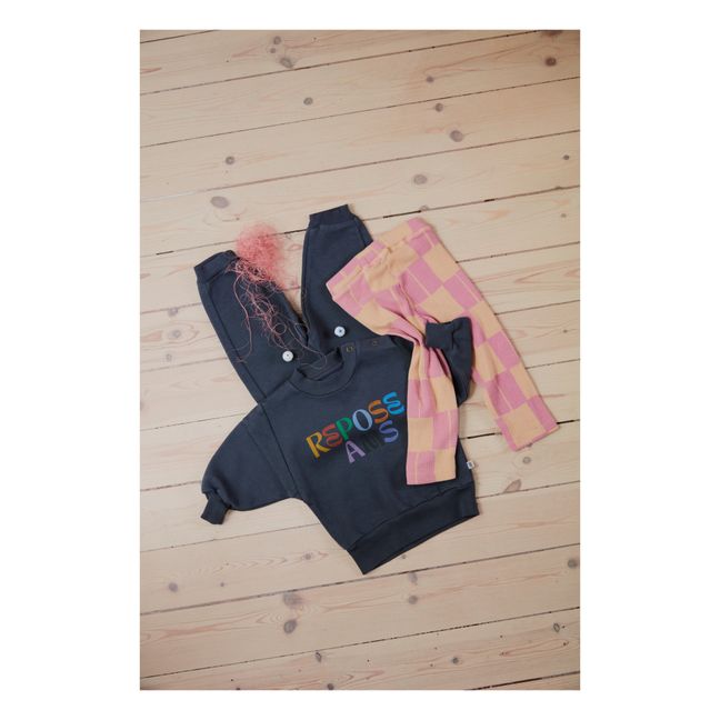 Sweat Logo Coton Bio | Gris anthracite