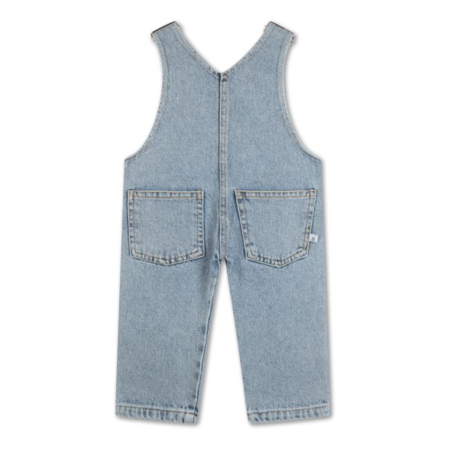 Salopette in cotone organico | Blu denim chiaro