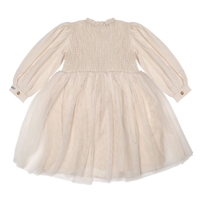 Robe Tulle en Lin Janice | Ecru