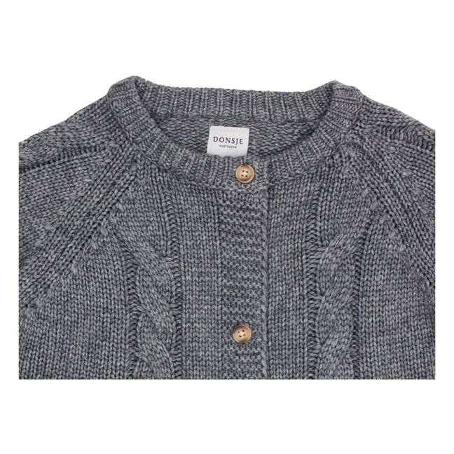 Gilet Laine Merinos Luko | Gris