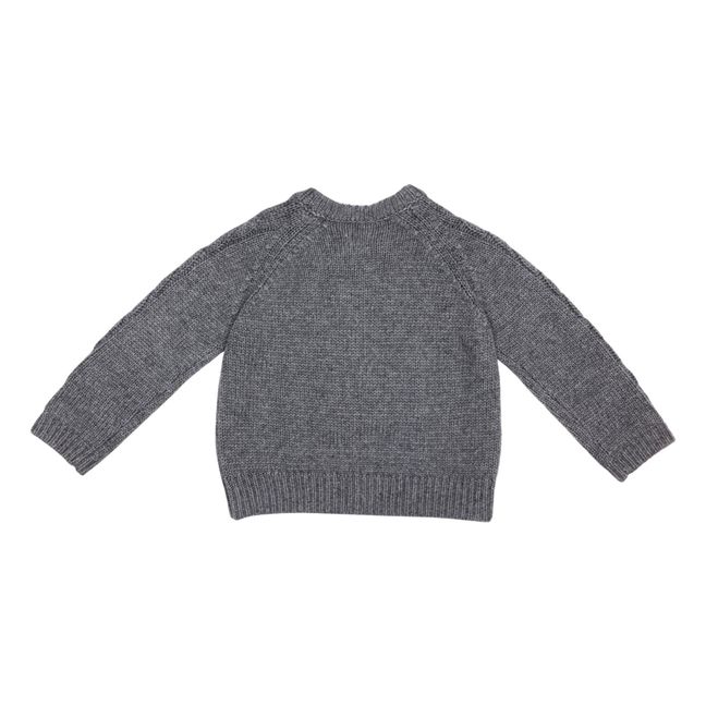 Gilet Laine Merinos Luko | Gris