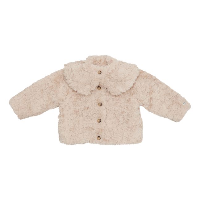 Manteau Façon Fourrure Marie | Taupe